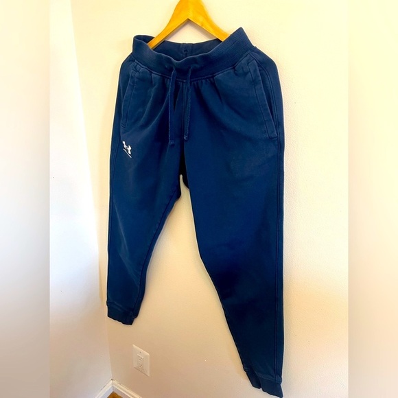 Under Armour Blue Joggers with Tapered Fit and Elastic Waistband - Picture 3 of 8